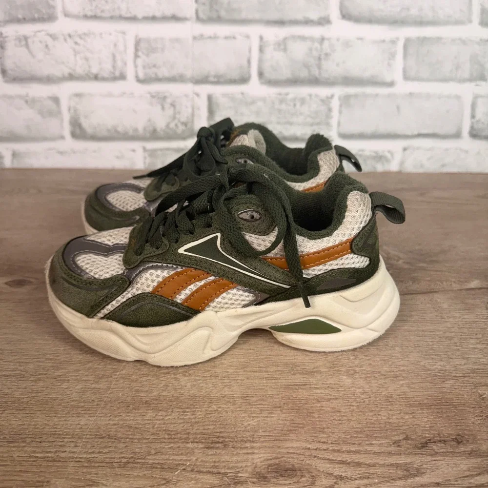 Reebok Royal Turbo Impuls Sneakers Mesh Chunky Green Kids 13K